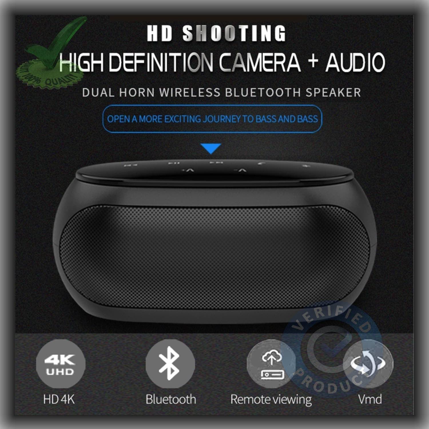 4k WiFi Spy Hidden Camera with Recorder in Bluetooth Speaker 4k WiFi Spy Hidden Camera with Recorder in Bluetooth Speaker